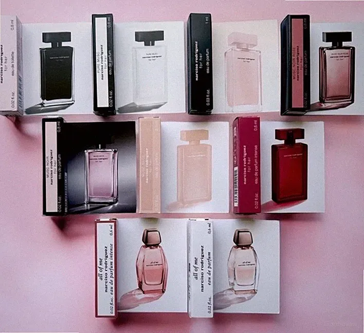 Narciso Rodriguez 9PC perfume Sample Set Brand New