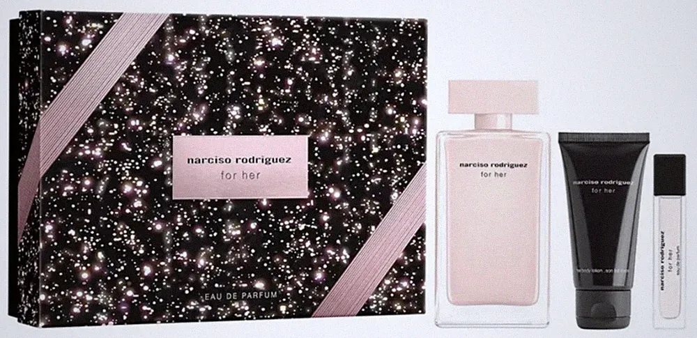 Narciso Rodriguez for her eau de parfum 3 pc Gift Set