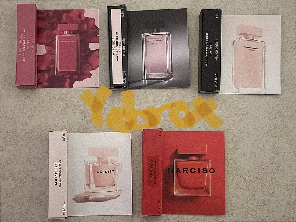 Narciso Rodriguez Perfume Collection EDP Sample Spray Vials 5Pc. Set - NIB L@@K!
